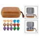 thumbnail image 2 of Estuche compacto para púas de guitarra con absorción de impactos y bolsa para 15 púas. Naranja amarillo, 2 of 9