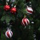 thumbnail image 4 of Adornos navideños, adornos navideños, regalos navideños, adornos navideños, adornos para árboles, 25 bolas navideñas irrompibles rojas y blancas, juego de colgantes, 4 of 8