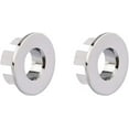 thumbnail image 1 of HAHDAXIA Sink Basin Trim Overflow Cover Brass Insert in Hole Round Caps Chrome 2 PCS, 1 of 7
