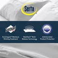 thumbnail image 2 of Serta Memory Flex Mattress Topper with 2 In Down Alternative Pillow Top Gusset, Twin XL, White, 2 of 10