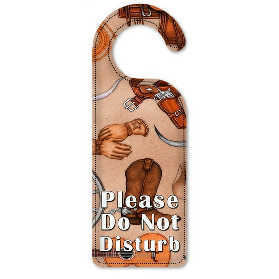 Do Not Disturb Door Knob Hanger Sign - Western - Image by Dan Morris