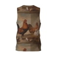 thumbnail image 2 of Rocae Oil Painting Chicken And Duck for Men's Basketball Jersey Lightweight and Breathable Athletic Tank Top,Quick-Drying Sports Jersey Large, 2 of 9