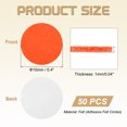thumbnail image 2 of 50 Pcs Adhesive Felt Circles, 3/8" Round Non-Woven Felt Pads Stickers, Orange, 2 of 6