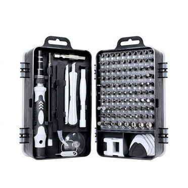 115 in 1 Screwdriver Set, magnetic DIY Precision Tool kit for Glasses PC Laptop Mobile Cell Phone Digital Watch (115black)