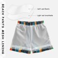 thumbnail image 3 of FORMRS Boys Swim Trunks Quick Dry Mesh Liner Boardshorts Sizes XS-XL, Navy Blue Stripes, 3 of 7