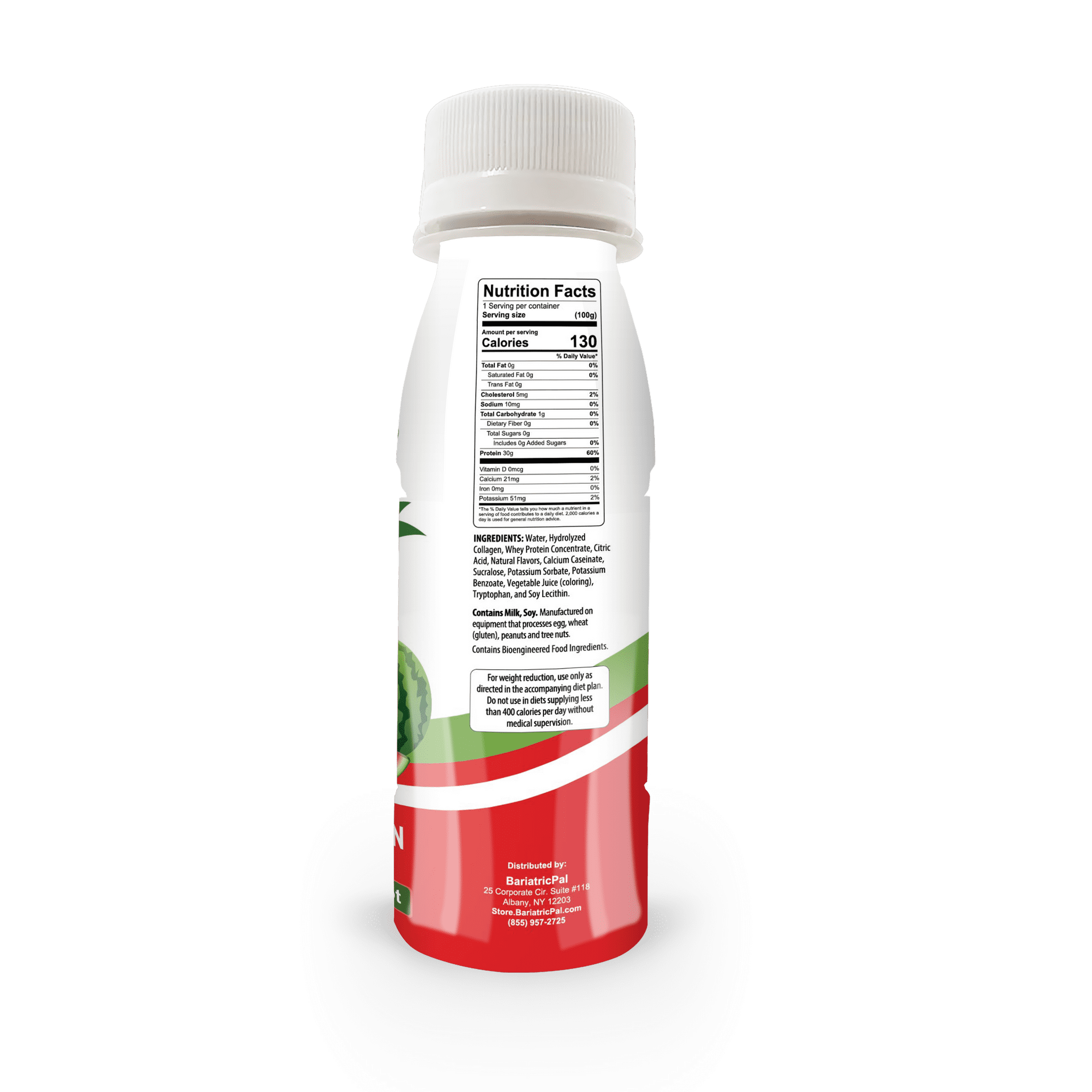 BariatricPal 30g Whey Protein & Collagen Power Pro Shots - Watermelon (12-Pack)