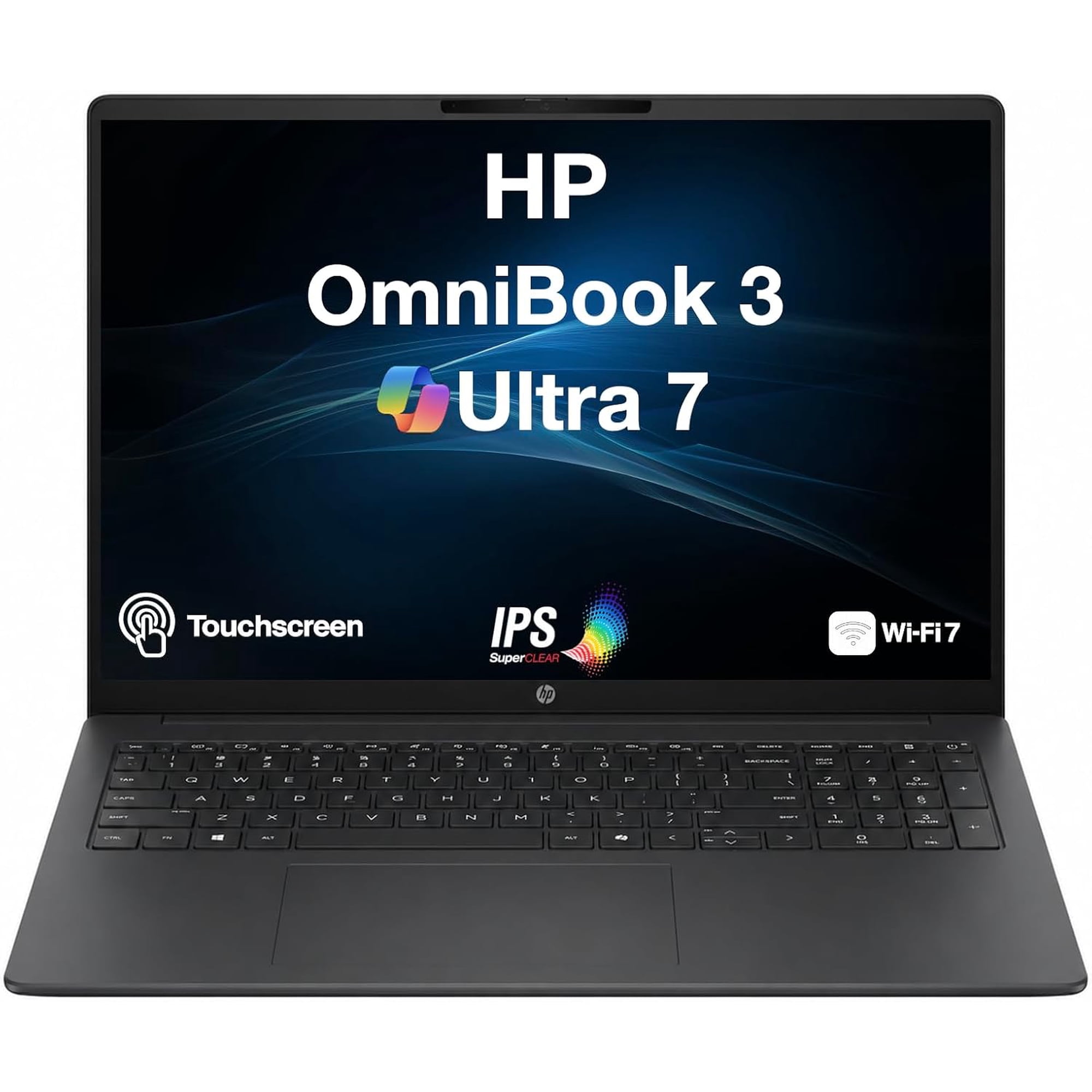 HP OmniBook 3 16 WUXGA Touchscreen Laptop |Intel Core Ultra 7 255U|Intel Graphics|Copilot|Webcam| 16GB RAM DDR5 | 1024GB SSD |Windows 11 Home |Bundle with Stylus Pen