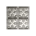 thumbnail image 1 of Fasade Easy Installation Traditional 10 Crosshatch Silver Glue Up Ceiling Tile/ Ceiling Panel (12" X 12" Sample), 1 of 3