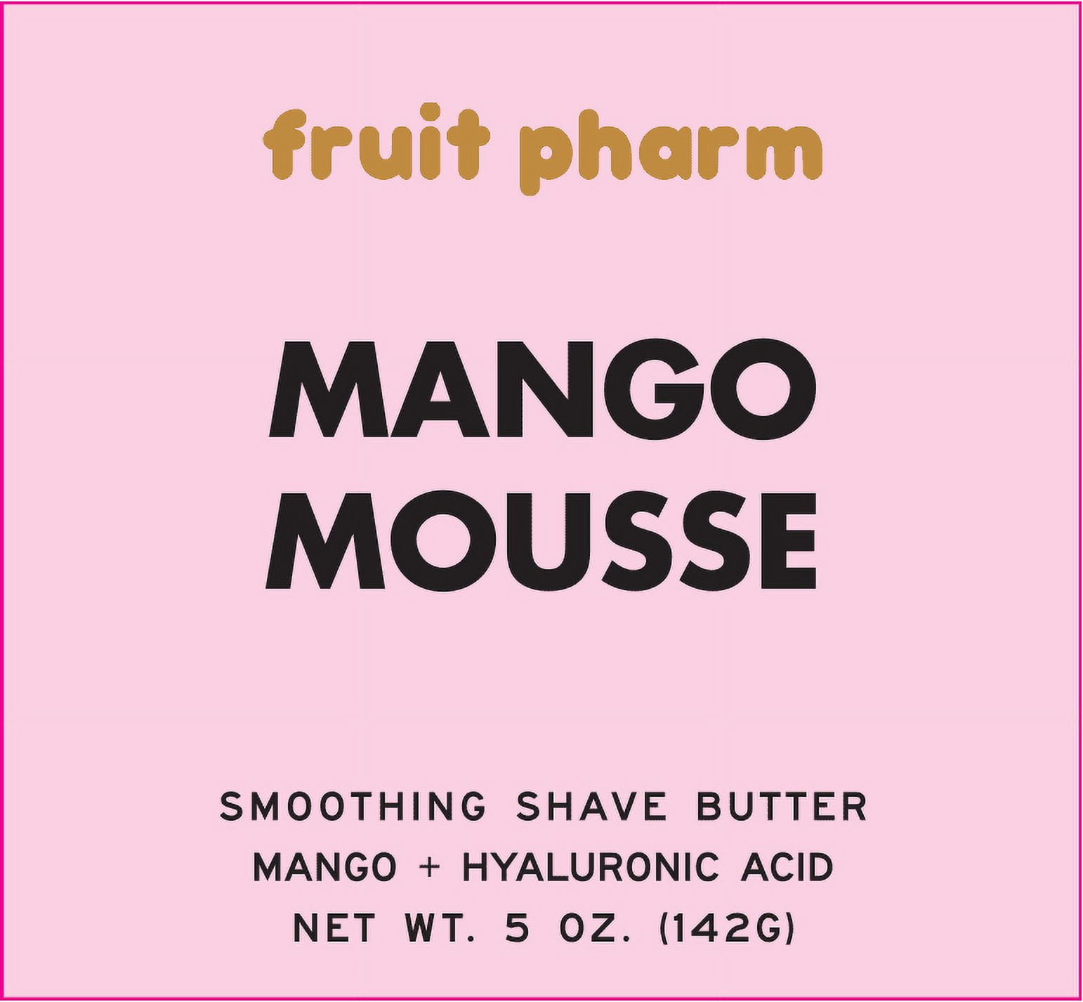 Fruit Pharm Mango Mousse Smoothing Shave Butter for Body for All Adult Skin Types