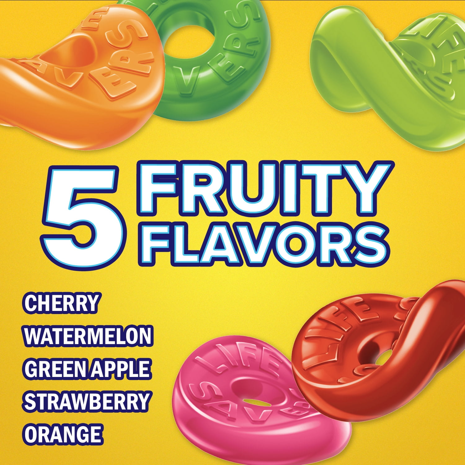 Life Savers Original 5 Flavors Gummy Candy, Share Size - 15 Ct Box