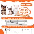thumbnail image 5 of 3 Pieces Dog Collar for Small Dogs with Bell Rhinestone Chihuahua Collar Puppy Collars Cute Bling Diamond Pet Kitten Collar Adjustable Pet Cat Doggie Collar Pink Rose S, 5 of 6