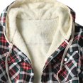 thumbnail image 6 of Feancey Weekly sale 2025 Mens Sherpa Fleece Lined Plaid Flannel Shirts Jackets Casual Thermal Button Up Jackets Winter Warm Work Coat Outwear, 6 of 6