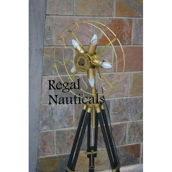 Fan Lamp Light With Tripod E26 Light Fan Floor / Industrial Modern Desk Lamp