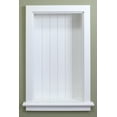 thumbnail image 2 of 14x24 White Aiden Wall Niche with beadboard back and no shelf, 2 of 2