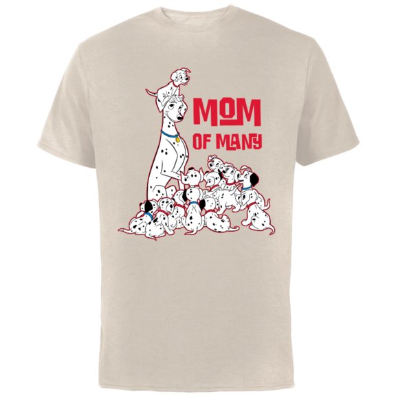 Disney 101 Dalmatians Perdita Mom of Many - Short Sleeve Cotton T-Shirt for Adults - Customized-Natural