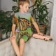 thumbnail image 4 of Fotbe A monarch butterfly Pijama Estampada de 2 Piezas para Niños – Ropa de Dormir de Manga Corta Cómoda para Niños y Niñas, Camiseta y Shorts de Algodón-Small, 4 of 6