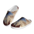 thumbnail image 2 of Lsque Eagle With USA Flags Pattern Womens Comfort Cotton on Scuff With Memory Foam and Anti-skid Sole Slipper-42/43, 2 of 7