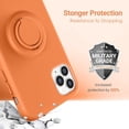 thumbnail image 6 of for iPhone 11 Pro Silicone Case with Kickstand | Anti-Scratch | Soft Microfiber Lining Full-Body Shockproof Protective Case for iPhone 11 Pro 5.8inch - Bright Orange, 6 of 14