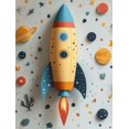 thumbnail image 1 of Qisvanset Framed Canvas Wall Art, 12x16 Inch Space Rocket Astronaut Kids Wall Sticker Art, 1 of 5