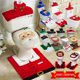 thumbnail image 2 of Juego de fundas de asiento de inodoro para interiores, decoración navideña, alfombras de baño, Año Nuevo, suministros de Navidad para el hogar, 2 of 4