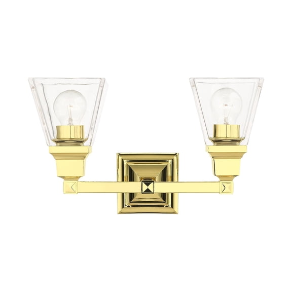 Livex Lighting - Mission - 2 Light Bath Vanity in New Traditional Style - 15
