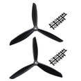 thumbnail image 1 of Hélices RC CW CCW 8045 8x4.5 Pulgadas 3-Van Fixed-Wing para Juguete de Avión, Nylon Negro 1 Par con Anillo Adaptador, 1 of 3