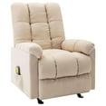 thumbnail image 3 of vidaXL Massage Recliner Electric Massaging Recliner Chair for Elderly Fabric, 3 of 9