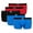 Red - Blue - Black, variant on GOLBERG Boxer Briefs - Stretchy, Soft, and Comfortable - Multiple Size and Color Options - 5 Pack of Assorted Colors