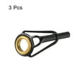thumbnail image 3 of 2.4mm Tube Dia Fishing Rod Tips Repair Kit Stainless Steel Ring Guide 3 Pack, 3 of 5