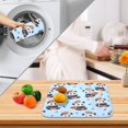 thumbnail image 6 of Panda Blue Background Pattern Drying Dish Mat Quick Drying Absorbent Soft Durable for Kitchen 18" x 24", 6 of 10