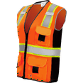 thumbnail image 3 of Ironwear 1245 Class 2 Safety Vest w/ Zipper, Radio Tabs & Pocket Grommets, 3 of 4