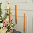 thumbnail image 5 of BalsaCircle 5 Unscented 9 in Gold Beige Premium Wax Taper Candles Ribbed Design Party Events Decorations Supplies, 5 of 8