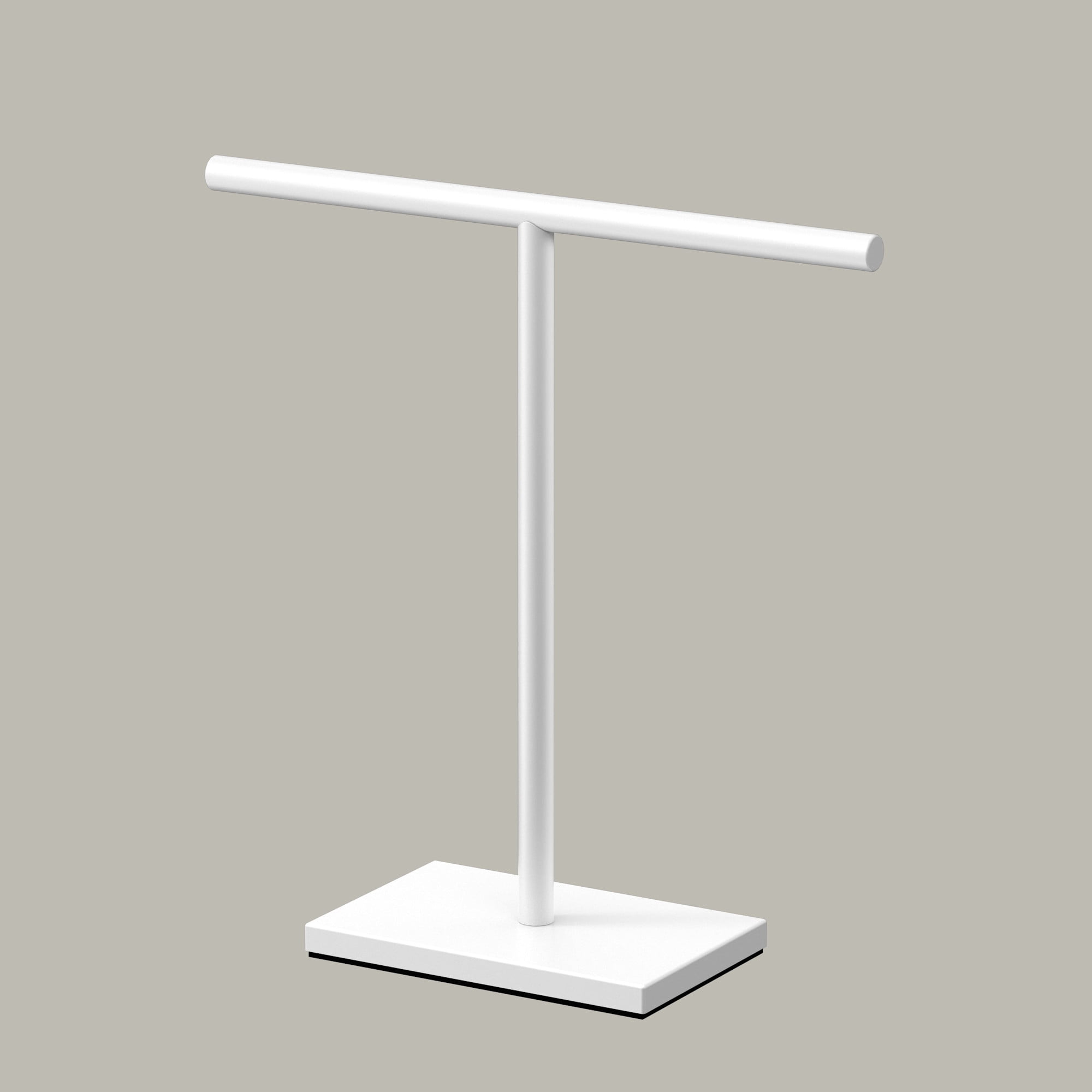 Gatco 1344SN Countertop T-Shape Hand Towel Holder 11", Acrylic/Satin Nickel