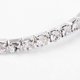 thumbnail image 2 of Pulsera clásica con temática deportiva, ideal como regalo de San Valentín para ella. Pulsera de tenis elástica de una sola fila con diamantes de imitación y herrajes de latón., 2 of 3
