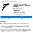 thumbnail image 2 of Front Right Lower Control Arm - Compatible with 2004 - 2006 ES330 Base 2005, 2 of 2