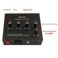 thumbnail image 4 of Balanced Dynamic Microphone Amplifier Music Audio Amplifier MIC-60 with 48V Phantom Power with 6.5mm Cable, 4 of 6