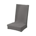 thumbnail image 3 of Feltree Solid Color Brushed High Elastic Chair Cover - Soft, Waterproof & Dirt-Resistant Slipcover for Dining Chairs, Universal Fit 16-24 Inch, Machine Washable, 3 of 8