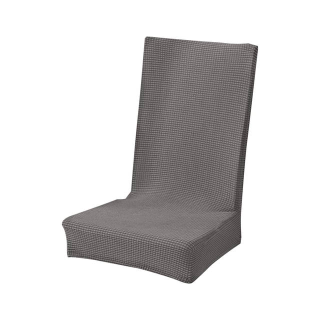 Funda de silla elástica cepillada de color sólido, suave y cómoda, resistente a la suciedad y al desgaste, adecuada para sillas de comedor.