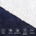 thumbnail image 4 of (Navyblue)Wearable Blanket Hoodie, Oversized Sherpa Blanket Sweatshirt with Hood Pocket and Sleeves, Super Soft Warm Plush Hooded Blanket for Adult Women Men, O, 4 of 5