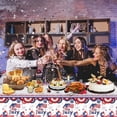 thumbnail image 7 of JoyMoreHome 4th of July Tablecloth Decorations,Disposable Patriotic Plastic Table Cover, Red White and Blue Decorations with Star Stripe Sign for Patriotic Independence Veterans Memorial Day, 7 of 7