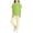 Green, variant on HAOTAGS Girls Outfit Sets, Summer Short Sleeve Top and Elastic Waist Mosquito Repellent Pants Set Pink Size 9