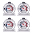 thumbnail image 1 of 4Pc Refrigerator Thermometer, with Red Indicator Thermometer for Freezer Refrigerator Cooler with Hanging Hook and Stand, 1 of 6