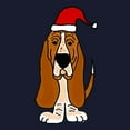 thumbnail image 3 of CafePress - Funy Basset Hound Christmas Art Sweatshirt - Classic Crew Neck Sweatshirt, 3 of 4