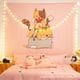 thumbnail image 1 of Papel pintado colgante de pared de estilo nórdico digno de Instagram para dormitorios, con diseño de gato sandía, tela fina cepillada, 200 x 150 cm., 1 of 3