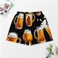 thumbnail image 3 of PRIYAL Beer Glass Silk Women Pajama Set Short Sleeve Comfy Pjs Sets 2 Piece Lounge Set, 3 of 4