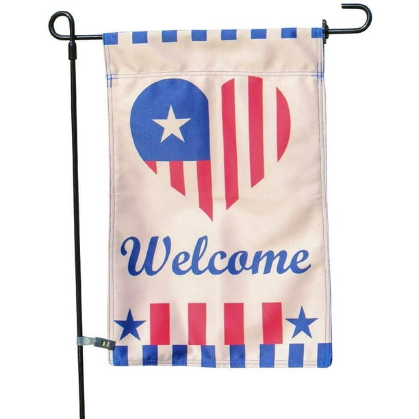Patriotic Double Sided Garden Flag, Patriotic Outdoor