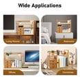 thumbnail image 5 of Natural Bamboo Desktop Bookshelf – 3-Layer Storage Organizer for Office, Kitchen, Bedroom, and Bathroom – Easy Assembly, Eco-Friendly Design, 5 of 10
