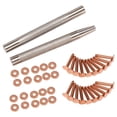 thumbnail image 1 of 20Pack Copper Rivets and Burrs (14mm and 19mm) with 2Pcs Punch Rivet Tool for Belts, Bags, Collars, Leather-Crafting, 1 of 9