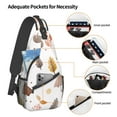 thumbnail image 4 of ZICANCN Crossbody Sling Bag for Men Women - Autumn Drawing Background Casual Shoulder Backpacks for Travel Sport Climbing Runners Daypack, 4 of 9