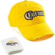 Men's Frayed Corona Cap and Sweatband